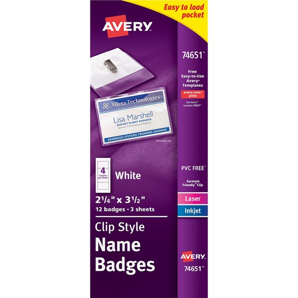 Pin Style Name Badges